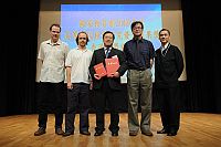 Prof. Juncheng Wei (middle) and his research team.